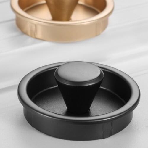 1pc Round Knob and Handle Single Hole for Cabinet Drawer Cupboard Wardrobe Door Hidden Recessed Handles Furniture Hardware