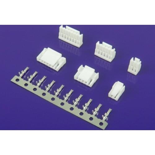 100pcs GH 1.25mm 2/3/4/5/6/78p Male Housing , Crimps