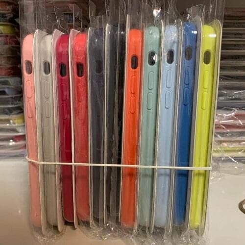 20Pcs/lot Silicone Case For iphone 7 8 6S 6 Plus 11 Pro X XS MAX XR Case For iphone 7 8 plus X SE Back Cover case with Real box