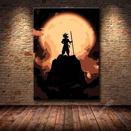 Anime Goku One Piece Abstract Anime Nursery Kids Room Painting Home Decor Art Decor Hd Quality Posters Canvas Painting