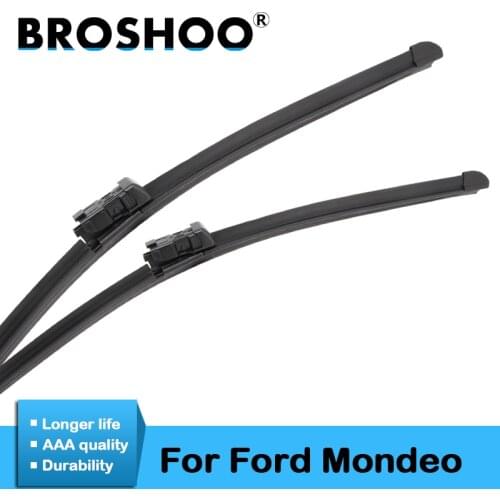 BROSHOO Car Windshield Wiper Blade Natural Rubber For Ford Mondeo MK4 MK5 Estate Hatchback Sedan 2007 To 2019 Auto Accessories