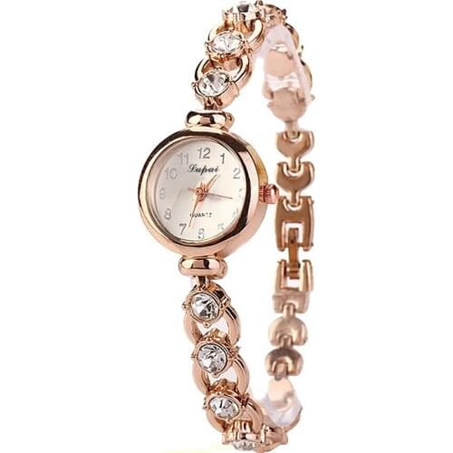 Women Fashion Bracelet Watch Luxury Rose Gold Watch Women Female Quartz WristWatches Dress Watches
