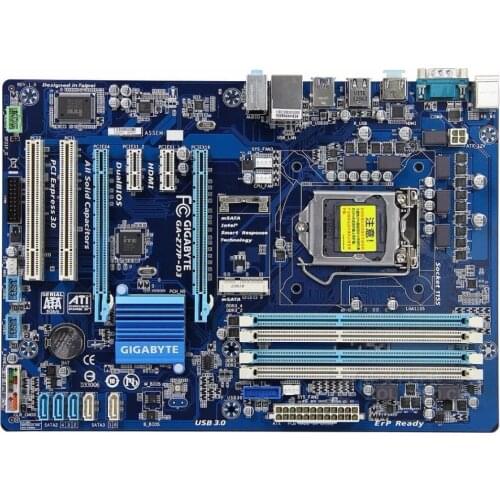 For Gigabyte GA-Z77P-D3 Original Used Desktop Motherboard Z77P-D3 Z77 Socket LGA 1155 DDR3 On Sale