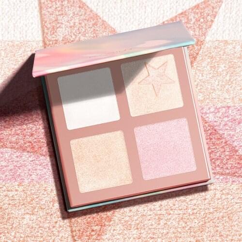 FOCALLURE 5 Colors Highlighters Palette Micro Tiny Powder Natural Highlight Professional Illuminator Makeup Highlighters Palette