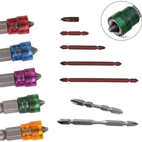 Hot selling 25-200mm S2 Steel PH2 Hardness Magnetic Cross Head Screwdriver Bit Head Electric Screwdriver Set Phillips Screw