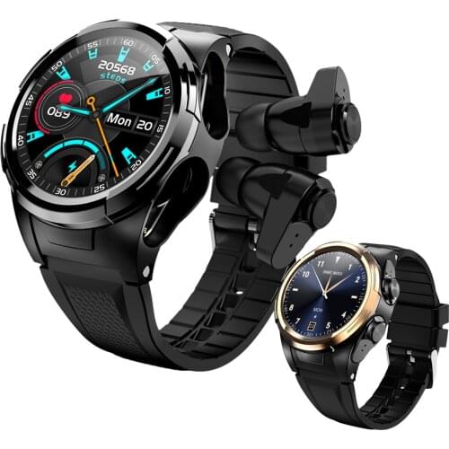 Newest Smart Watch Men Bluetooth Earphones Body Temperature Thermometer Full Touch Screen Sport Smartwatch Smart S201 Wristband