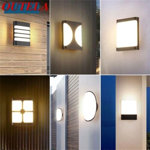 OUTELA Outdoor Wall Lamp Fixture LED Waterproof Moisture Proof Sconces Creative Decorative For Patio Porch Stair Aisle Garden