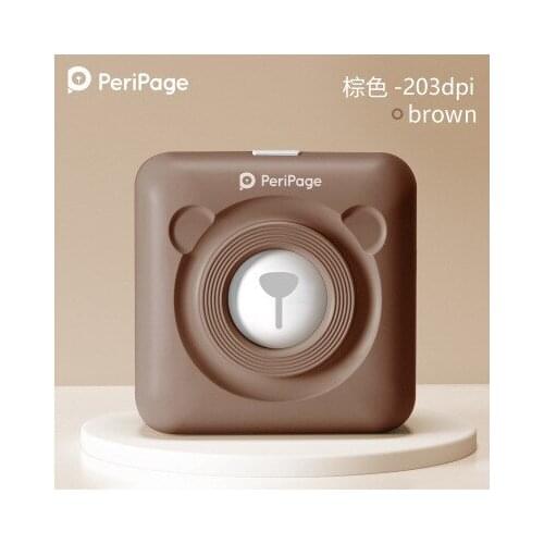 PeriPage Mini Portable Thermal Printer Paper Photo Pocket Thermal Printer 57 mm Printing Wireless Bluetooth Android IOS Printers
