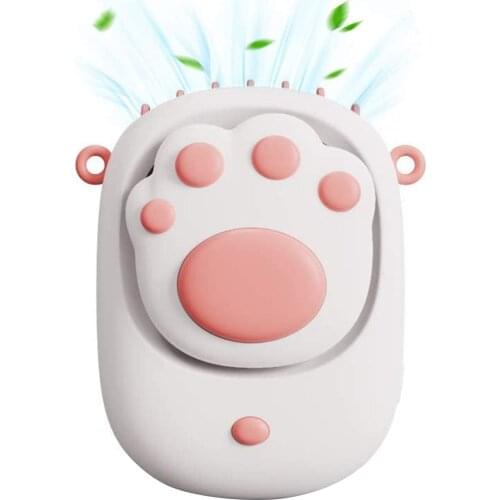 Handheld Usb Mini Summer Cute Cat Paw Portable Handheld USB Rechargable Small Cooling Fans Adjustable 3 Speed Outdoor Travel Fan