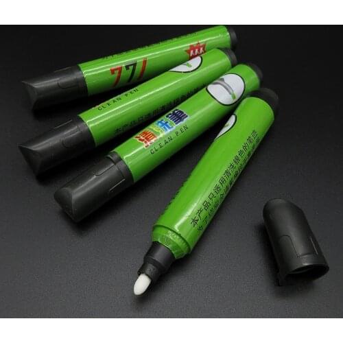 10pcs Big Capacity Leather Craft Cleaning Pen Silver Line Painting Cleaning Mercury Refill Mesh Handwriting Cleaner Tool