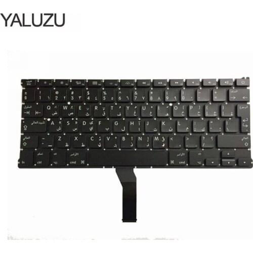 YALUZU New Arabic Replacement Keyboard For Apple FOR Macbook Air 13" A1369 A1466 AR Keyboard 2011 2012 2013 2014 2015