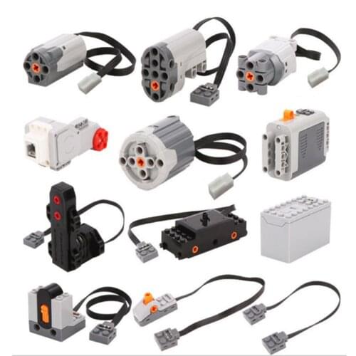 Compatible Motor Set Technic Blocks Parts For Mult Building Blocks Motor PF Model Servo Building Bricks Accessories