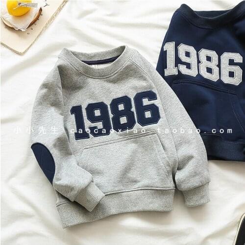 Sweatshirt for Boys Childrens Clothing 2019 Autumn Winter New Toddler Cotton Plus Velvet Thick T Shirts Kids Pullovers Top Tees