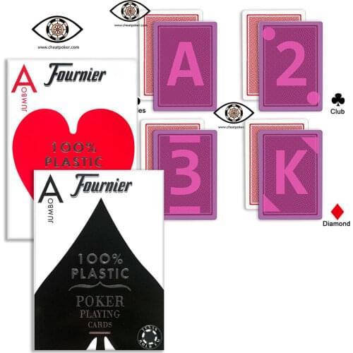 Playing Cards Marked Deck for Contact Lenses Texas Magic Board Game Pokerset Invisible Marks Anti Cheating Poker