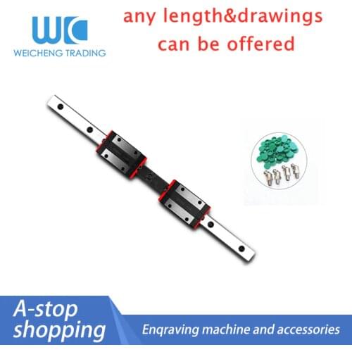 1pc HGR30 HGR20 HGR25 Square Linear Guide Rail+2pc HGH30HA HGH20HA HGH25HA lengthen HGW30HA HGW20HA HGW25HA CNC Router Engraving