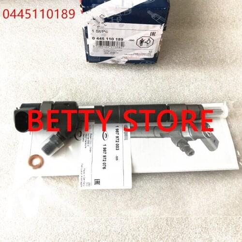 2pcs,100% Genuine Common Rail Injector 0445110189 0445110190 for 5080300AA 6110701687 A6110701687