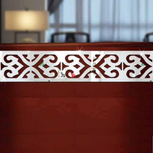 3 D acrylic mirror wall stick ceiling mirror decals waist line is the sitting room the bedroom adornment side stick