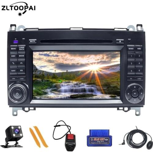 8 Core 4GB+128GB Car Multimedia Player GPS Android10 Auto Stereo 2 Din For Mercedes Benz Sprinter Viano Vito B-class B200 B180
