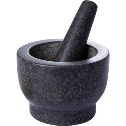 Meshed Garlic Device Natural Garlic Press Stone Mortar Garlic Mortar Gallipot Household Natural Stone Grinding Garlic Press