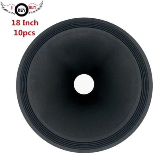10pcs 18 Inch 442mm 76.5 Core H:116 mm Subwoofer Speaker 4 Fold Line Cloth Edge Corrugated Thick Drum Paper Cones Bass Repair