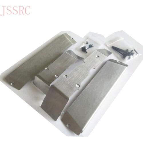 For Traxxas E-Revo 2.0 VXL 86086-4 4pcs Stainless Steel Chassis Armor Protect Skid Plate
