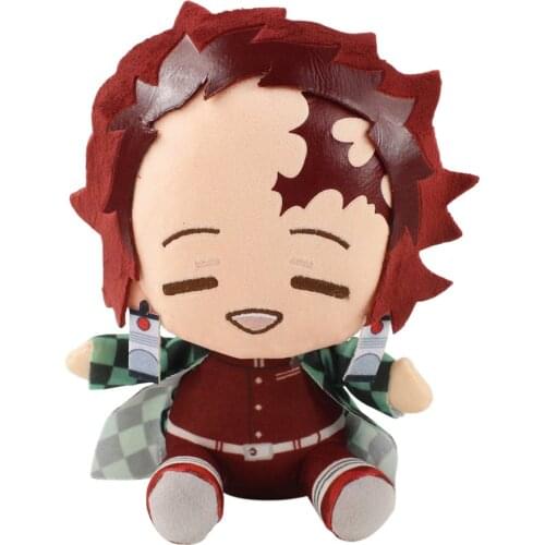20cm Anime Demon Slayer Kimetsu No Yaiba Kamado Tanjirou Plush Toys Soft Stuffed Cartoon Doll