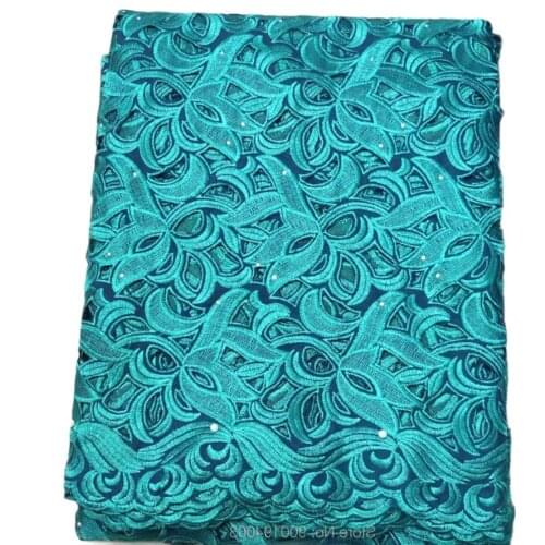 JENPHER Free Shipping 5 Yards oil green embroidered Swiss Voile Lace high quality wedding lace African Fabric -N88158