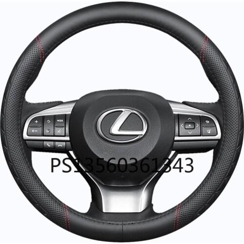 For Lexus steering wheel cover leather ES200 ES300 RX300 NX IS UX LX LS leather grip cover