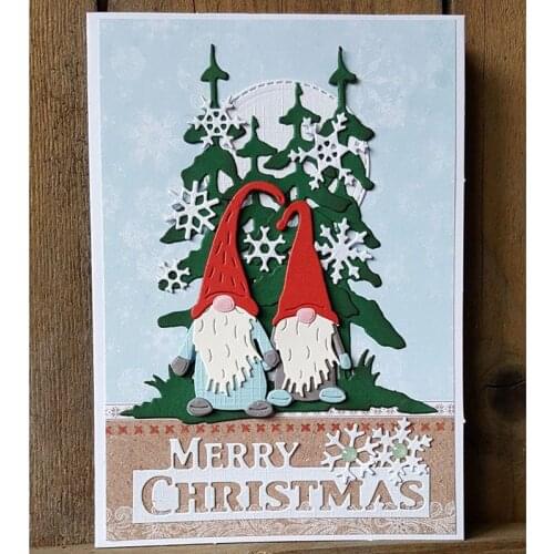 JMCRAFT Santa Wearing A Hat Metal Cutting Dies DIY Scrapbook Handmade Paper Craft Metal Steel Merry Christmas Template Dies