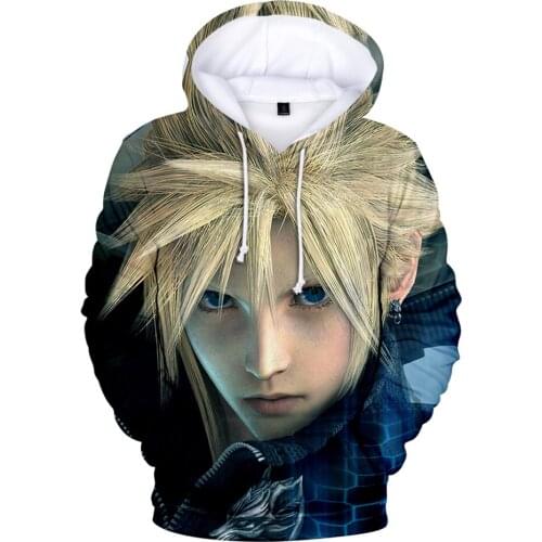 Cute Creatieve Hoodies Final Fantasy 7 hoodie sweatshirt Hoge Kwaliteit Harajuku mannen Hoodie Mode Trui manne Newest Design