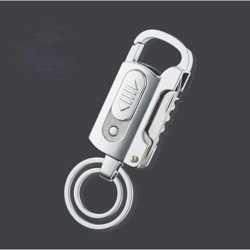 Multifunctional Wine Open Keychain Lighter Personality USB Rechargeable Cigarette Lighter Smoking Accessories for Weed Gadgets