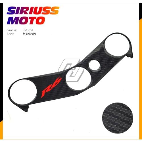 Motorcycle Top Triple Clamp Yoke R6 Sticker Carbon Look Case for YAMAHA YZF600 R6 2006 2007