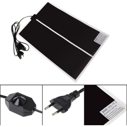 Adjustable Temperature Pet Heating Warmer Amphibians Bed Mat 220-240V EU Plug