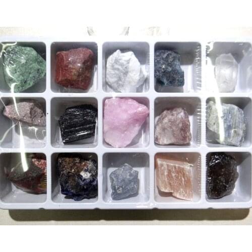 Natural stone Turquoises Quartz Crystal aventurine lapis tiger eye beads pendant for diy Jewelry making necklace Accessories15Pc