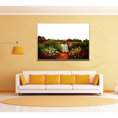 New Rose Flower Scene Poster Canvas Print Painting Wall Art Living Room Home Decoration