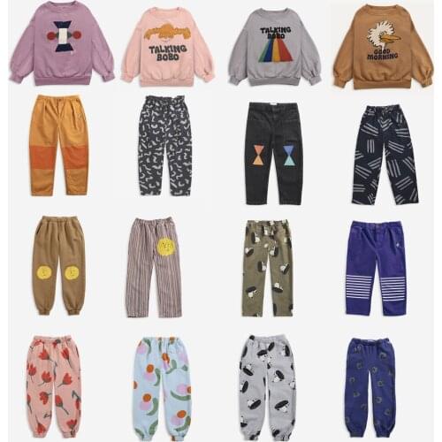 BC Brand 2021 Autumn Childrens Pant Printed Winter Kids Trousers for Boy Girl Bottom Fall Sweatshirt Matching Clothes