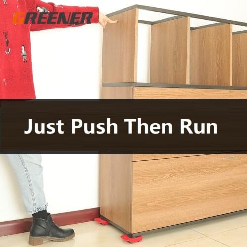 Jack Hoist Moving Artifact Weapon Bed Heavy Furniture Moving Small Universal Wheel Pulley Refrigerator Handling Tools