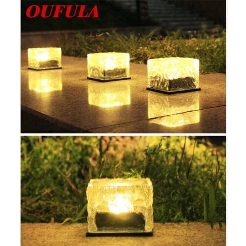 Hongcui Solar Underground Lights LED Lights Glass Outdoor Courtyard Waterproof Lawn Stairs Decorative Landscape Light