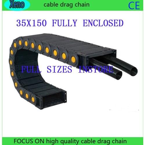 Free Shipping 35x150 1 Meters Fully Enclosed Type Plastic Conveyor Chain