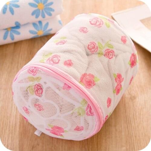Mesh Laundry Bag for Women Bra Lingerie Drying Wash Bag with Zipper AUG889