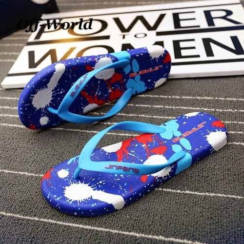 Summer Men Flip Flops Slippers Fashion Sandals Shoes Non-Slip Pool Bathroom Outdoor Beach Vacation Footwear Male Sides Tongs