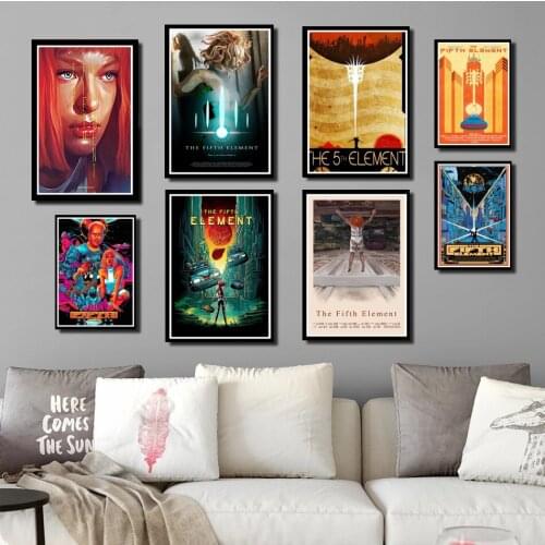 Perfect JL The Fifth Element Classic Sci-Fi Movie Poster And Prints Art Paintings Wall PicturesHome Decor wall stickers