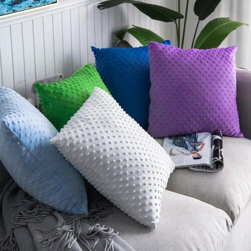 New Cushion Cover Corduroy Velvet Black Pillow Case Home Decoration 45X45 Pillowcases Nordic Decorative Pillows Plush Soft