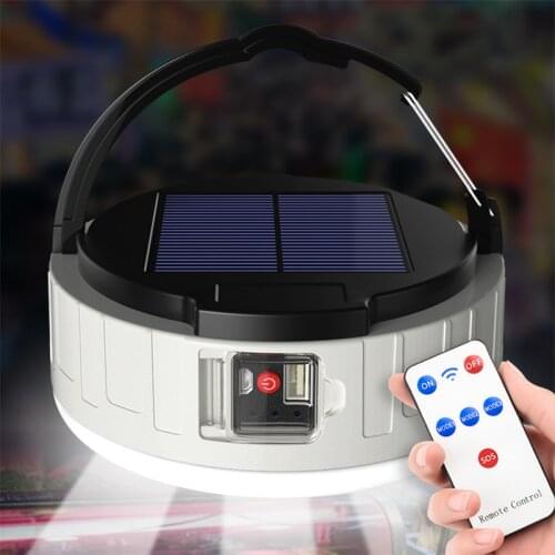 Outdoor Solar Lights Solar panel USB Rechargeable Power Bank Pendant Light For Country House Garden Decoration Outdoor Led Lamp