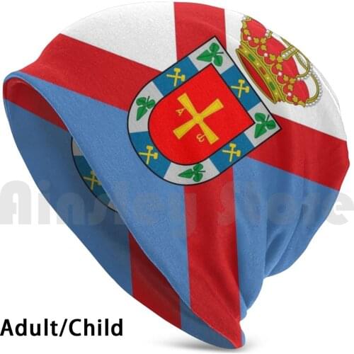 Flag Of El Bierzo ( Castilla Y León ) Beanies Knit Hat Hip Hop Flag O Bierzo Ponferrada Bembibre Villafranca