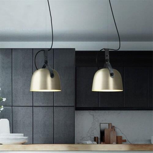 American style industrial Iron Pendant Lights Creative coffee bar dining room belt small suspension vertigo design hanglamp