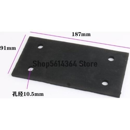 187x91mm Rectangle Adhesive Foam Replacement Sander Back Pad Mat Gray 9035