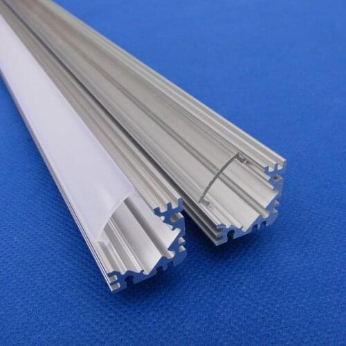 5pc(10m)/pack x 2m led strip aluminum channel with transparent or Milky cover ;corner led profile;45 degree led profile