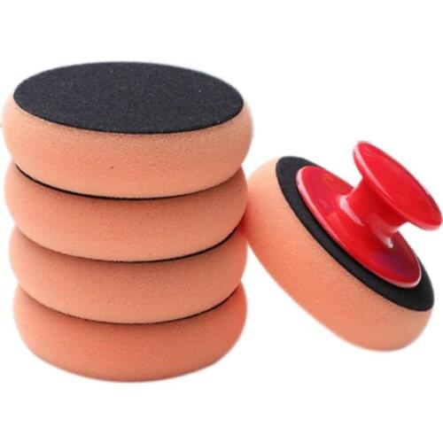 5Pcs/Set Car Wash Wax Polish Pad Polishing Pad Sponge Car Cleaning Cloth Kit Microfiber Applicator Pads Power Tools accessories