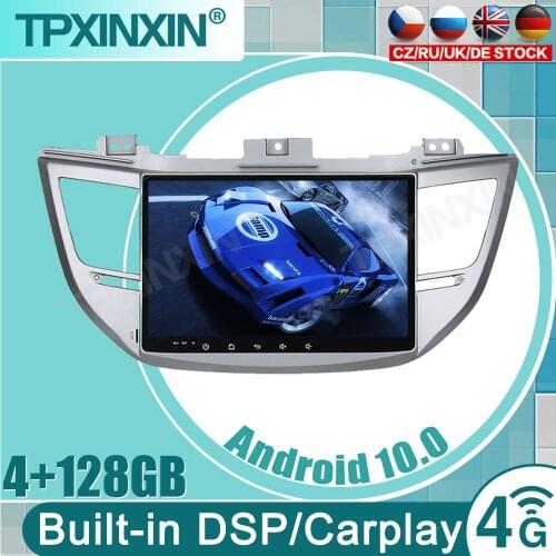 Android 10 AI Voice Control 4G DSP CarPlay Car Radio For Hyundai IX35 Tucson 3 2015 2016-2018 Navigation GPS no 2 din